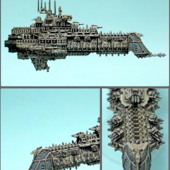 Battlefleet Gothic Cruiser : Damocles Pattern by seb stuart