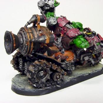 Ork Warboss on Warbike 2 by devinb1690