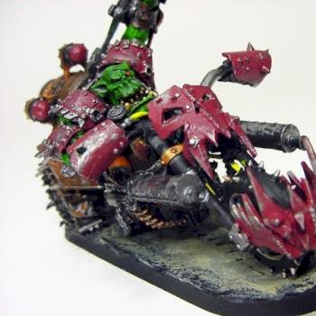 Ork Warboss on Warbike by devinb1690