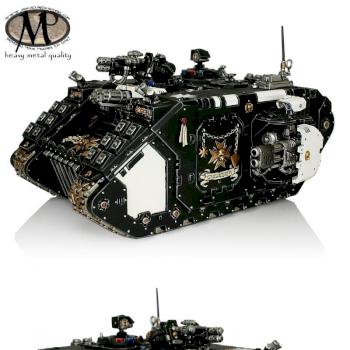 Space Marine Black Templar Land Raider Crusader @ heavy metal quality by hesperax