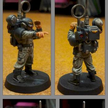 Warhammer 40,000 Imperial Guard Recon Officer by saintsinner40k