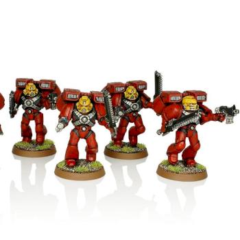 Blood Angels Assault Squad @ basic quality by hesperax