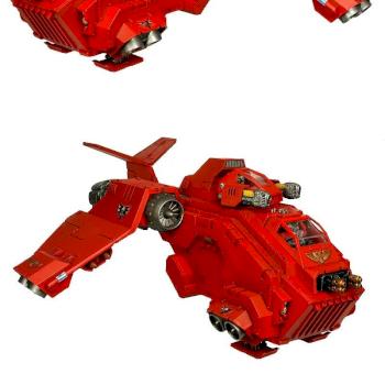 Space Marine Blood Angels Stormraven Gunship @ basic quality by hesperax