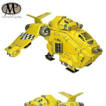 Space Marine Imperial Fists Stormraven Gunship @ tournament quality by hesperax