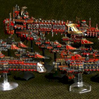 Battlefleet Gothic ships by leaxe