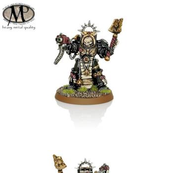 Space Marine Terminator Chaplain @ heavy metal quality by hesperax