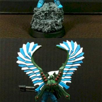 Eldar Swooping Hawk Exarch by aelance