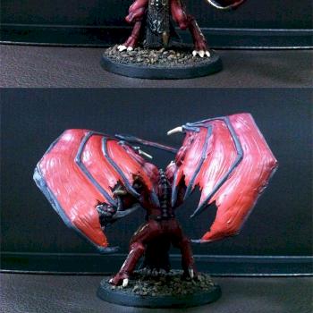 Chaos Daemon Prince - 100% Grey Stuff (Epoxy Putty) by aelance