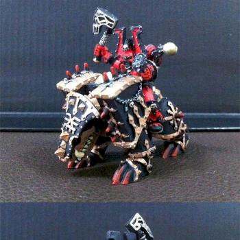 Khorne Lord on Juggernaut by aelance