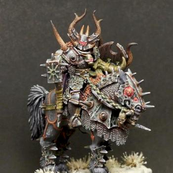 Chaos Lord on Daemonic Mount by Ringil