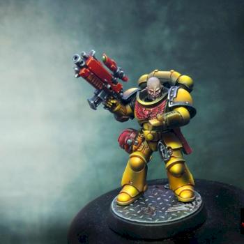 Imperial Fists Sergeant by risk0