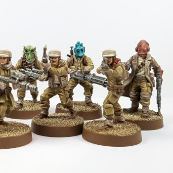 Star Wars Legion Rebel Trooper Squad by Airwalker