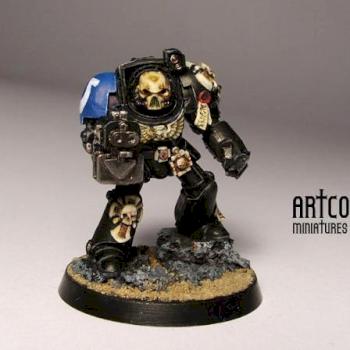 Ultramarines Terminator Chaplain by artcoven