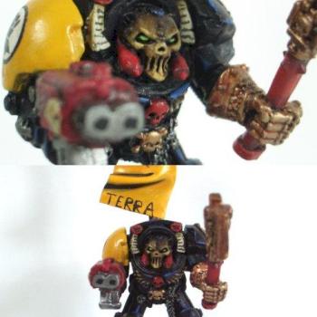 Chaplain Terminator space marine (Iron Fists) by benkei