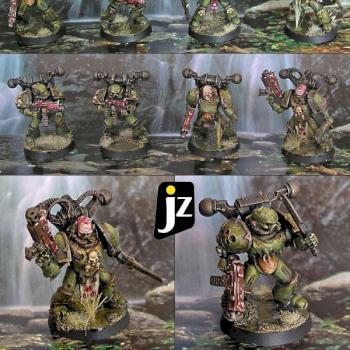 Nurgle Death Guard Plague marines squad by josez