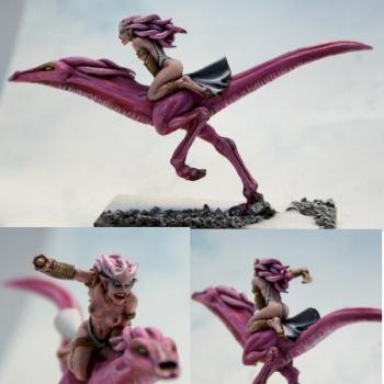 mounted daemonette of Slaanesh by Bastetcat