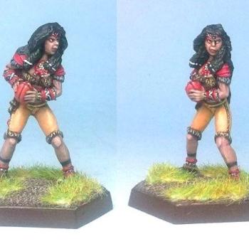 Timberline Elf Thrower (wood elf) by Impactminiatures