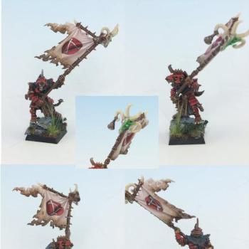 Skaven Battle Standard Bearer by mrdee1969