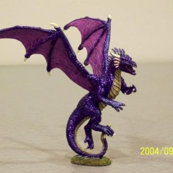 Amber Dragon done Metallic Purple by Drachenherz