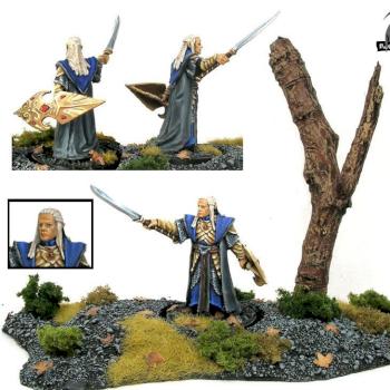 Lord of the Rings Celeborn in Non-Metallic Metal Armour by revolutionary