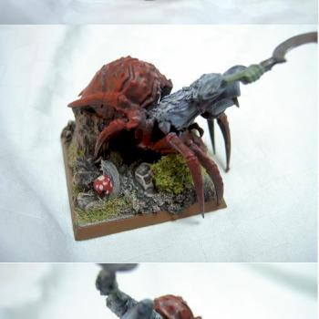 Goblin Boss on Gigantic Spider by The Wargames Painter