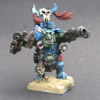 Death Skulls Ork War Boss by powerklaw