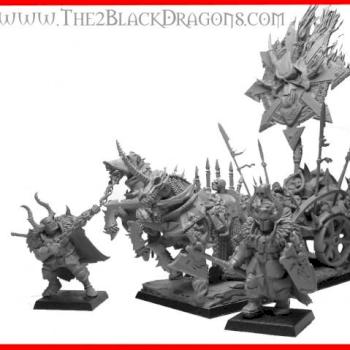 Warhammer fantasy Chaos Krieger Kriegsschrein Warshrine by The 2 Black Dragons