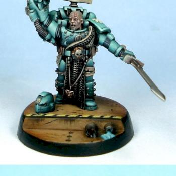 OZ GD 08 Finalist - Dark Angel Space Marine Captain by SirJD