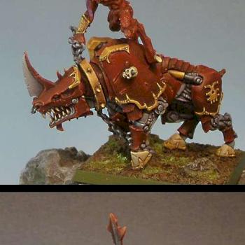 Herald Of Khorne on Juggernauth by The Dwarf s Workshop