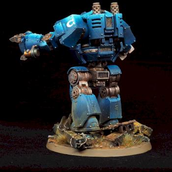 Ultramarines Contemptor Dreadnought Forge World by gimiak