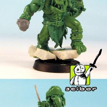 Ork 28mm scale- work in progress - sculpted by Scibor