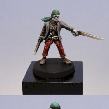 Undead Pirate by Black Scorpion Miniatures by Corvus