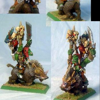 Orc Shaman on Boar by Queequeg