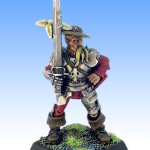 Mordheim Freelancer, Empire Capitan, Greatsword Champion by kurka z podworka