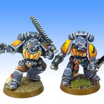 WH40K Space Wolves Blood Claws Unit - closeup #2 by leprechaun studio