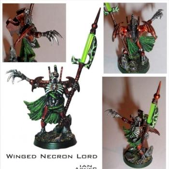 Necron winged Lord by Ian Agnec