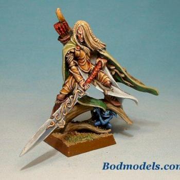 Wood Elf Lord with Great Weapon by kinjesus