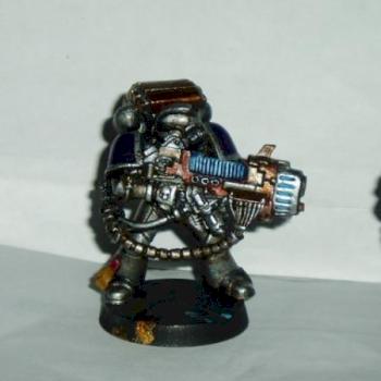 WIP Space Marine with Plasma by EMB