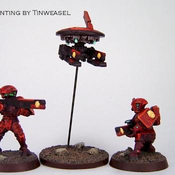 Tau Vior'la Fire Warrior Unit Test (Front) by Tinweasel