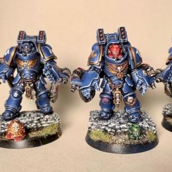 Ultramarine Primaris Aggressors by Stephen