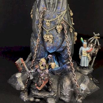 Beasts of Chaos Herdstone conversion with Blue Horror of Tzeentch by Hamish Longstride