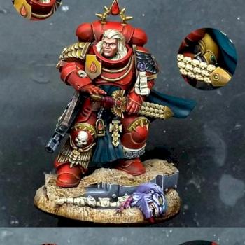 Blood Angels Captain 65mm by Pierba