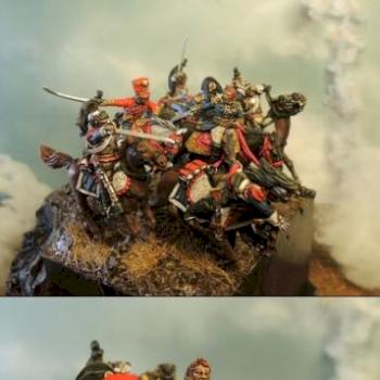 Ney's charge at Waterloo by Thau