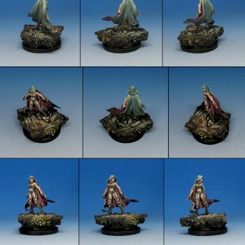 Reaper miniatures assassin on Green Stuff World base by Wappellious