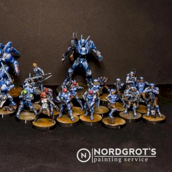 Infinity PanOceania army by Nordgrot