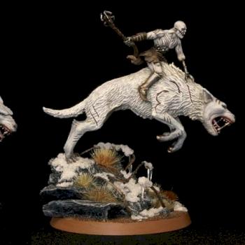 Azog on white warg by Dead Marsh Spectre