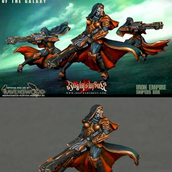 Iron Empire sniper unit - box-art for Raging Heroes by ravenswood