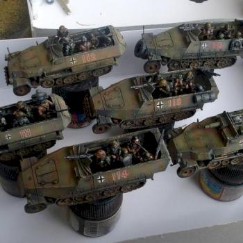 1/72nd German Half tracks by danl