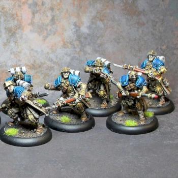 Warmachine Cygnar Trencher Battlegroup w/ Rifle Grenadier + Master Gunner by TheIronPainter