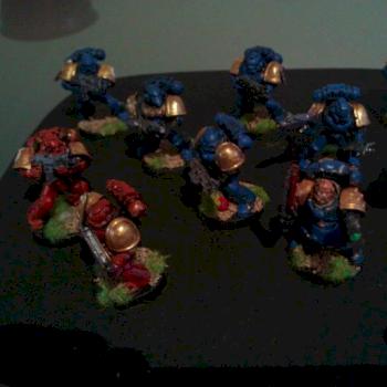 Squad Cadius, Ultramarines Tactical Squad by Matthew Snelson